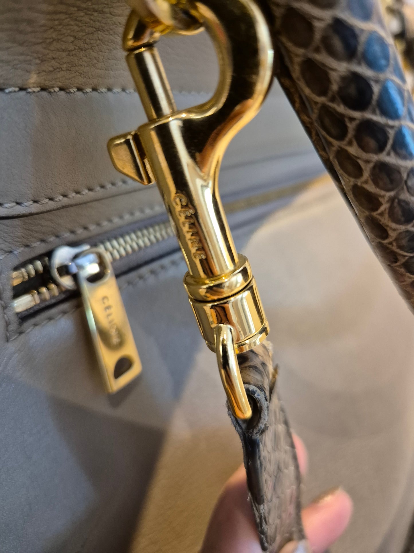 Céline Trapeze Satchel – Limited edition Python Handle and Strap
