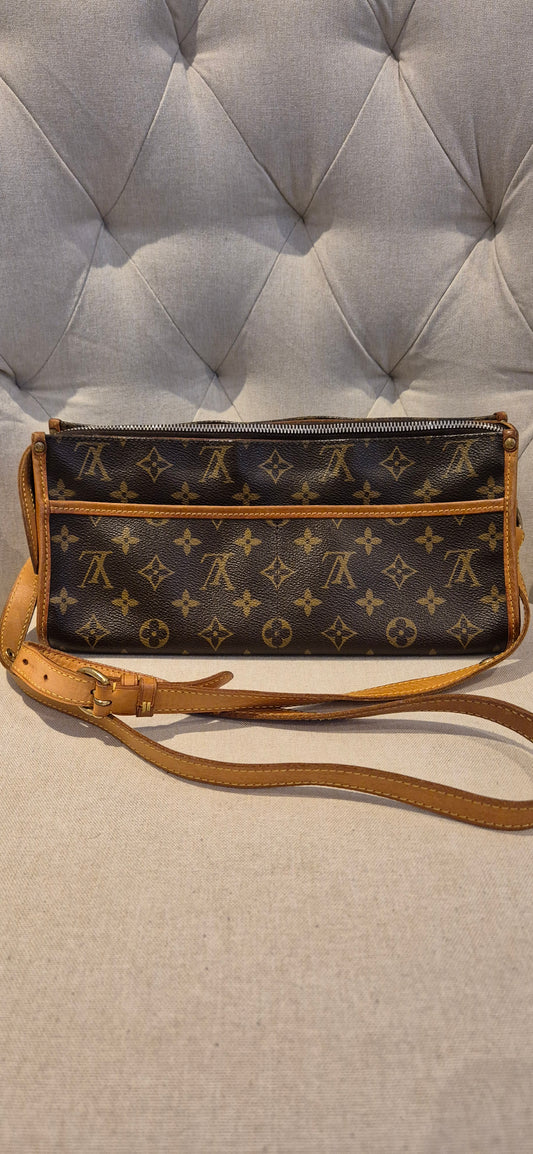 Louis Vuitton Poppim Court Monogram Shoulder Cross Body Bag