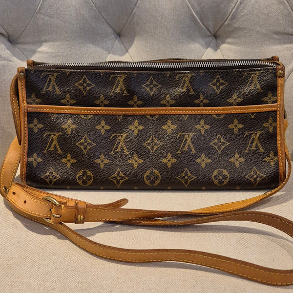 Louis Vuitton Poppim Court Monogram Shoulder Cross Body Bag