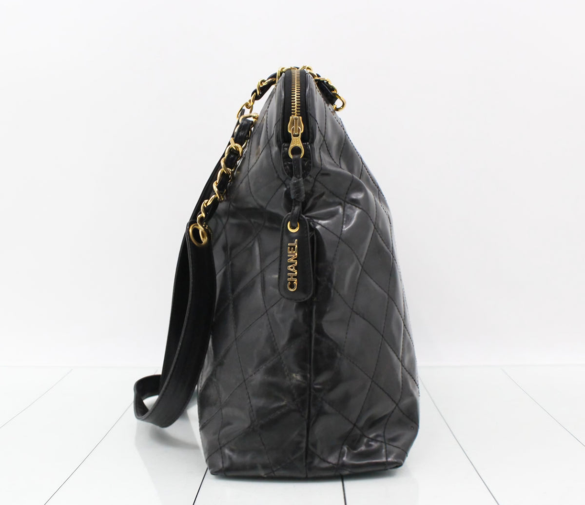 Vintage Chanel Quilted Pocket Tote Bag, Karl Lagerfeld era Pre- owned