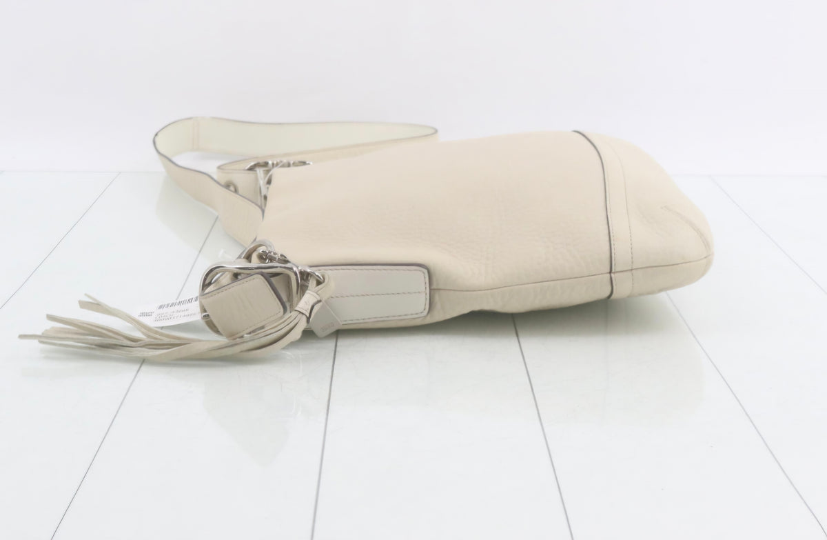 Coach Legacy Soft Pebbled Leather Medium Slim Duffle Shoulder Bag Pre-Owned