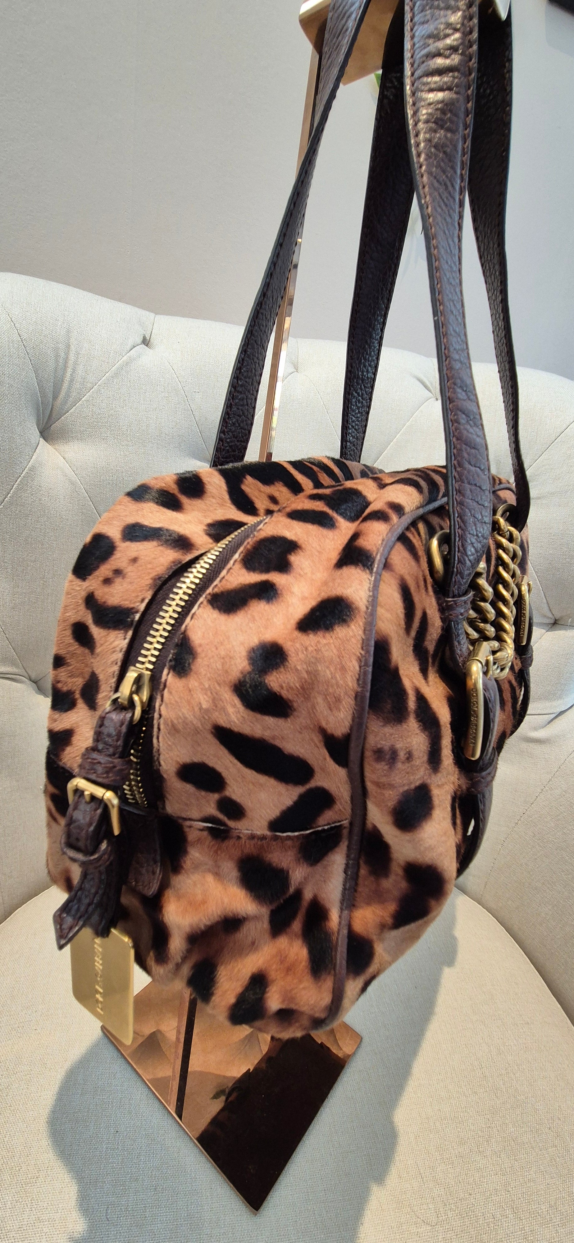 Dolce & Gabbana Pony-Style Calfskin Handbag with Gold hardware