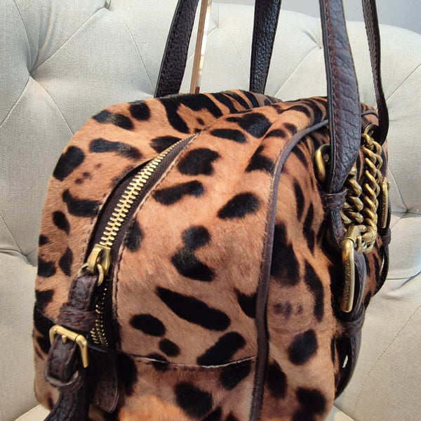 Dolce & Gabbana Pony-Style Calfskin Handbag with Gold hardware