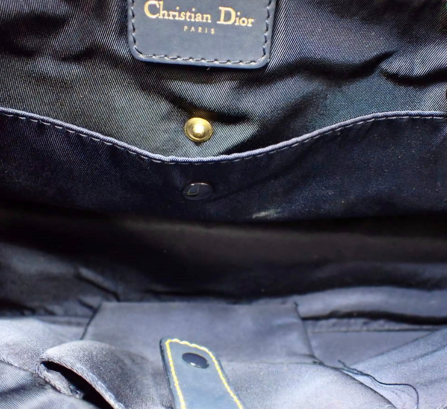 Christian Dior Trotter Canvas Double Saddle Bowler Bag