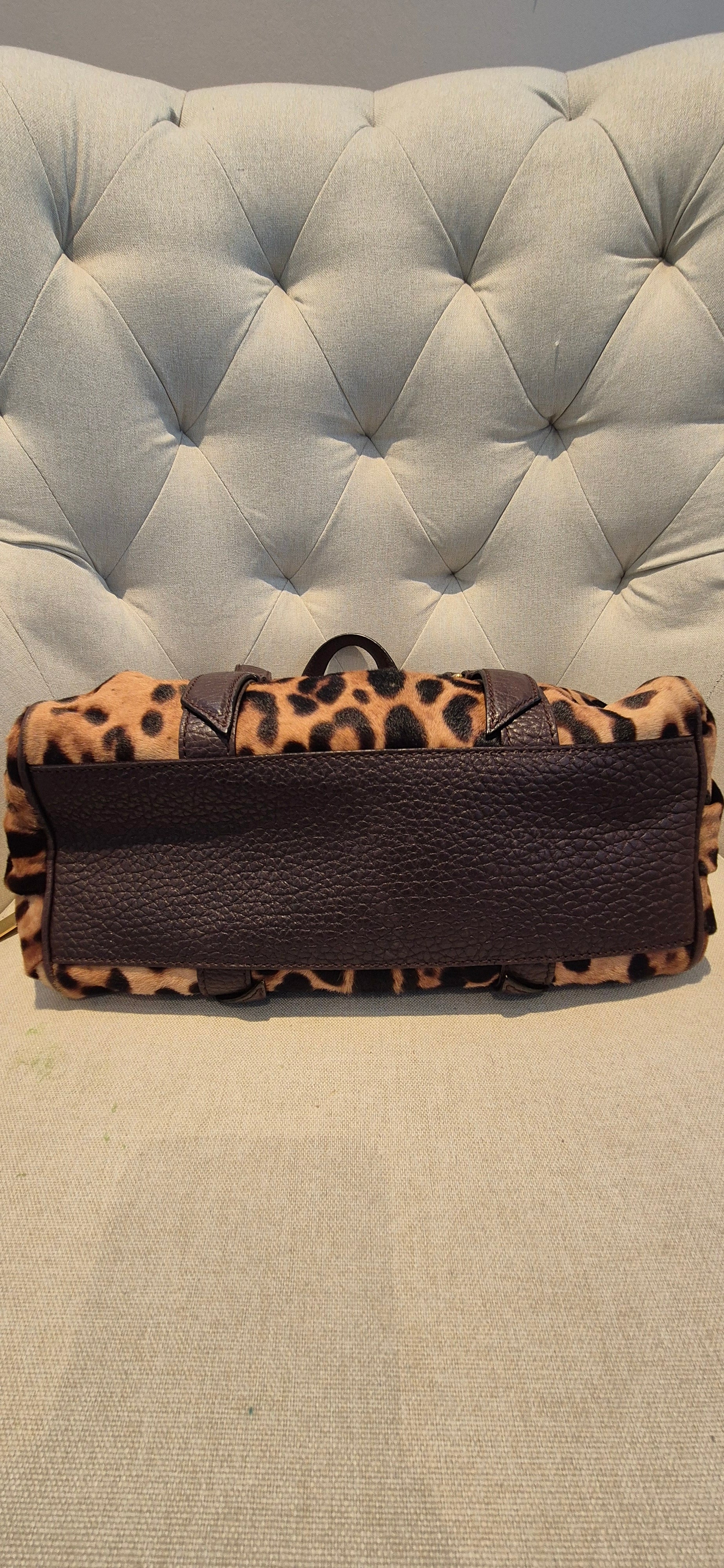 Dolce & Gabbana Pony-Style Calfskin Handbag with Gold hardware