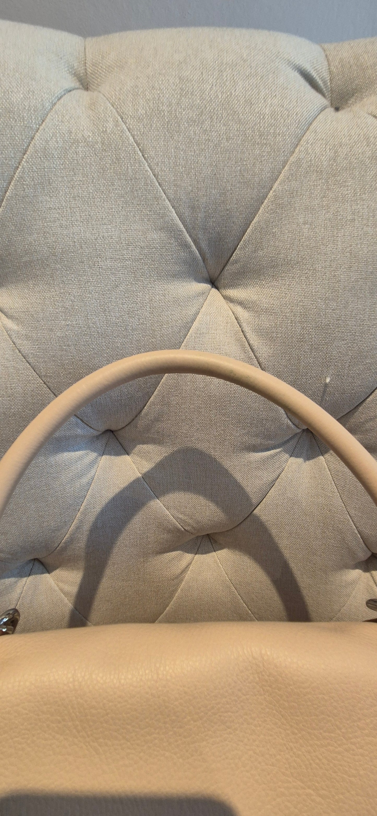 Givenchy Shark Top Handle/Satchel Medium Beige Pebbled Leather Women's Handbag