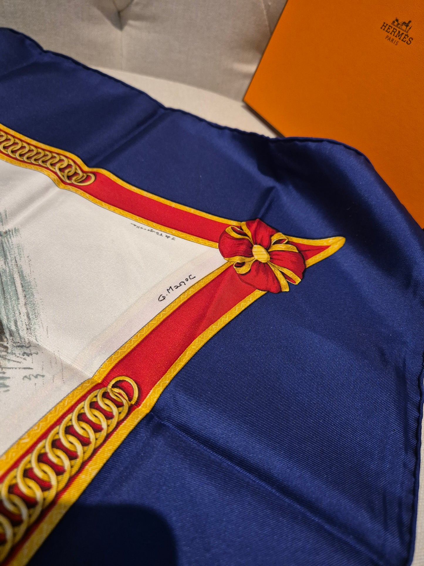 Hèrmes Carre Scarf by Jean De Fourgello