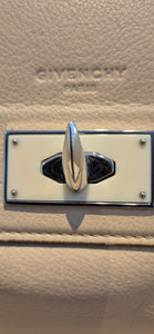 Givenchy Shark Top Handle/Satchel Medium Beige Pebbled Leather Women's Handbag