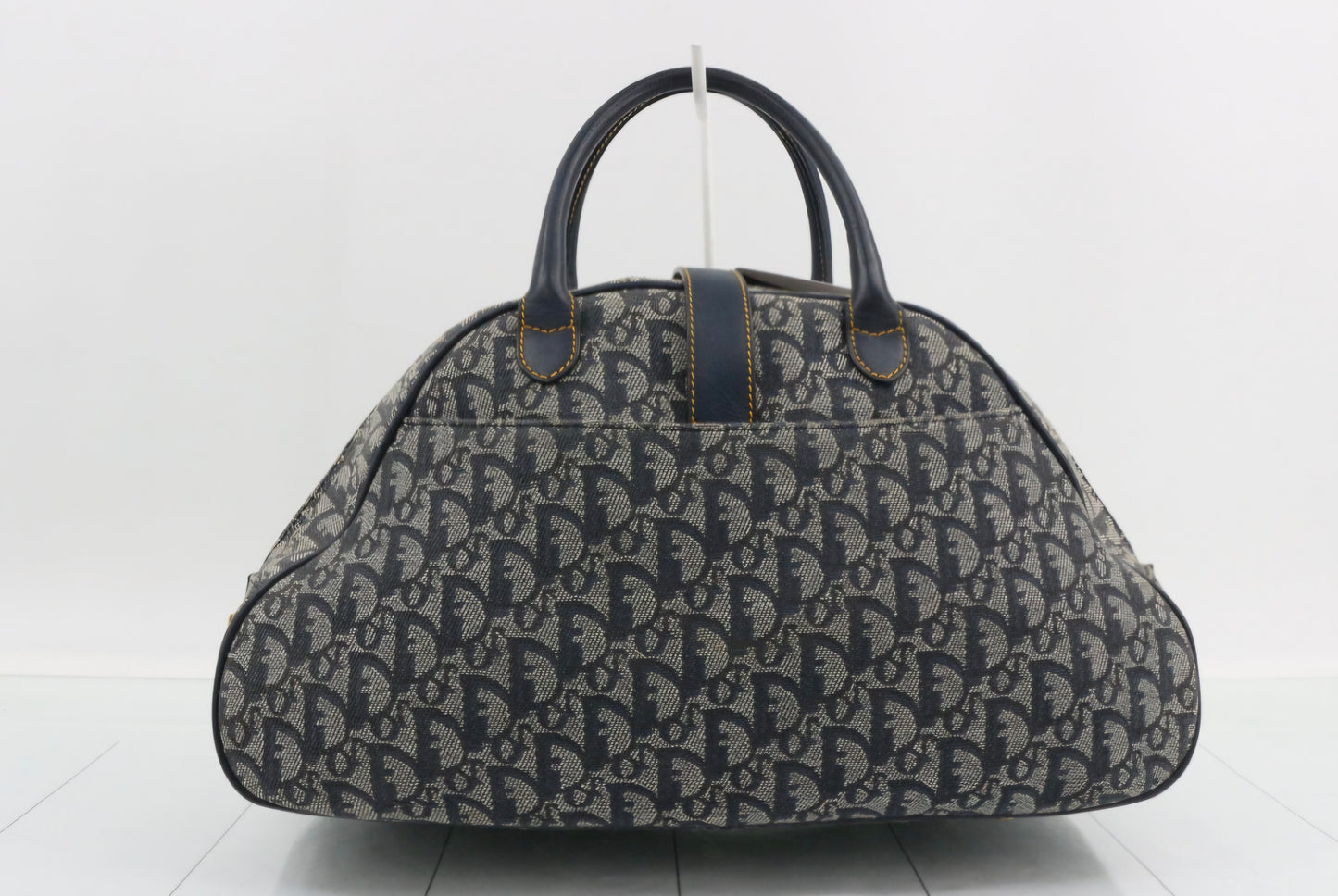 Christian Dior Trotter Canvas Double Saddle Bowler Bag