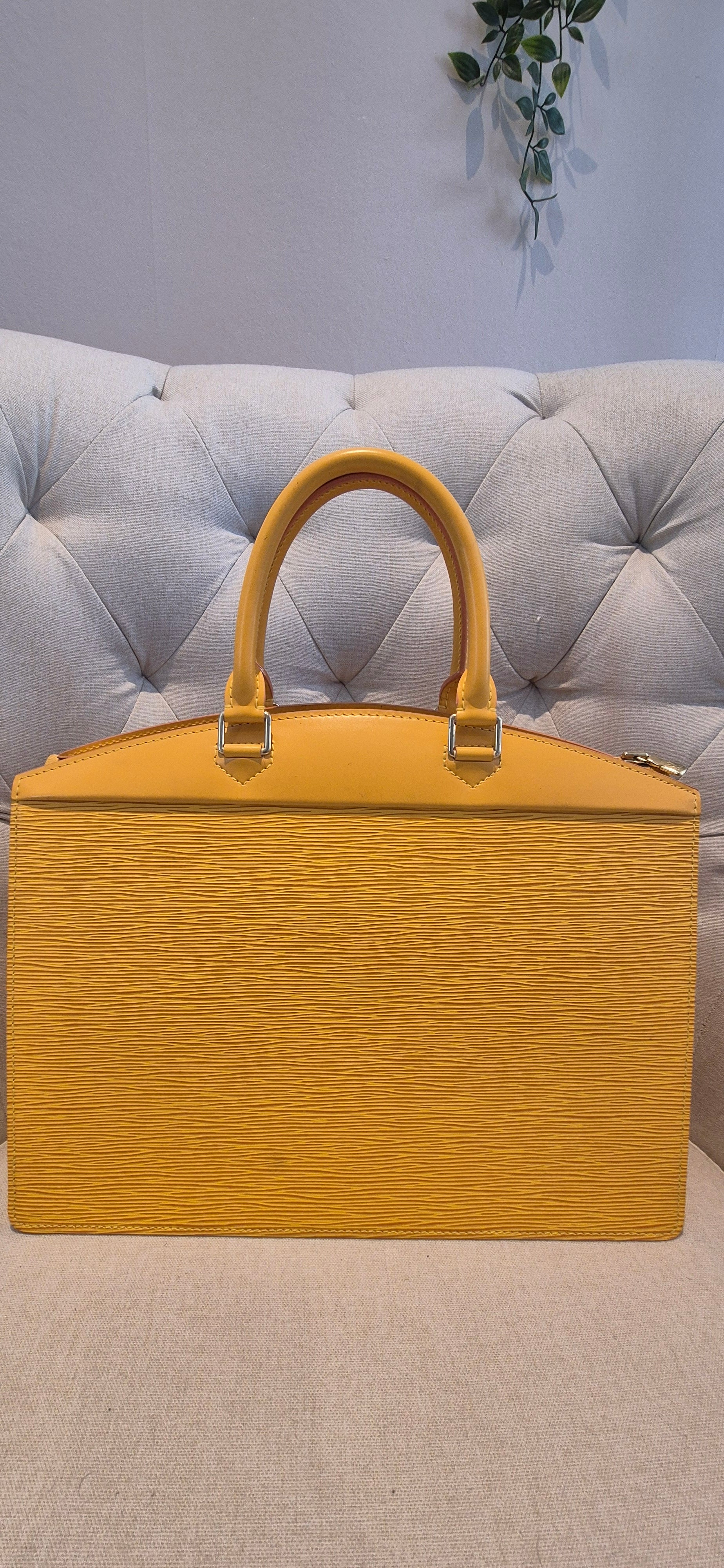 Louis Vuitton Riviera Yellow Epi Leather Top Handle