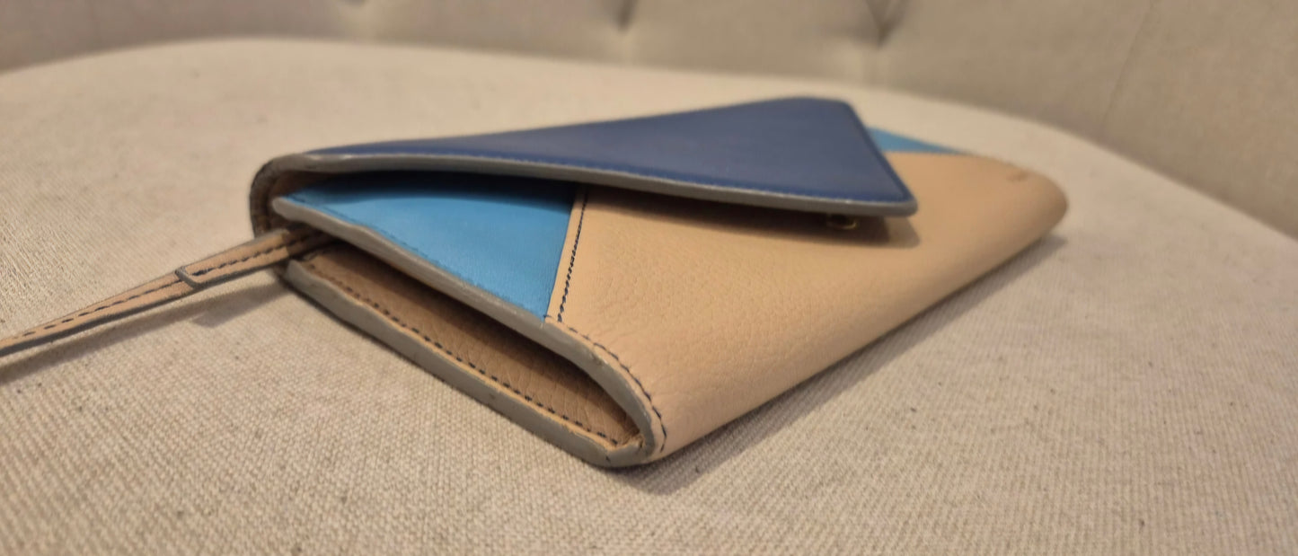 Chloe Wallet Patchwork Leather Bifold Multicolor