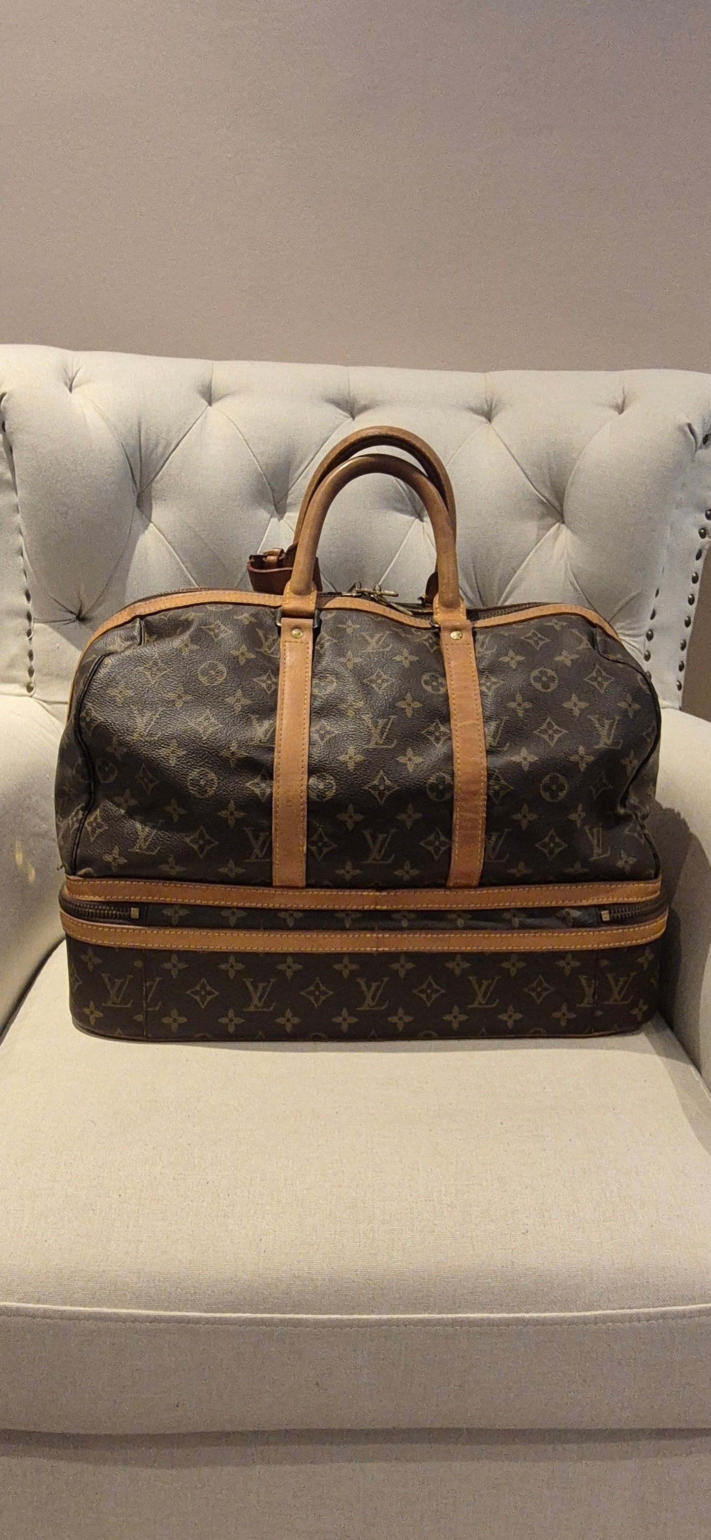 Louis Vuitton Sac De Sport Travel Weekender Bag