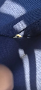 Prada Logo Canvas Bucket Tote - Cobalt Blue pre owned complete