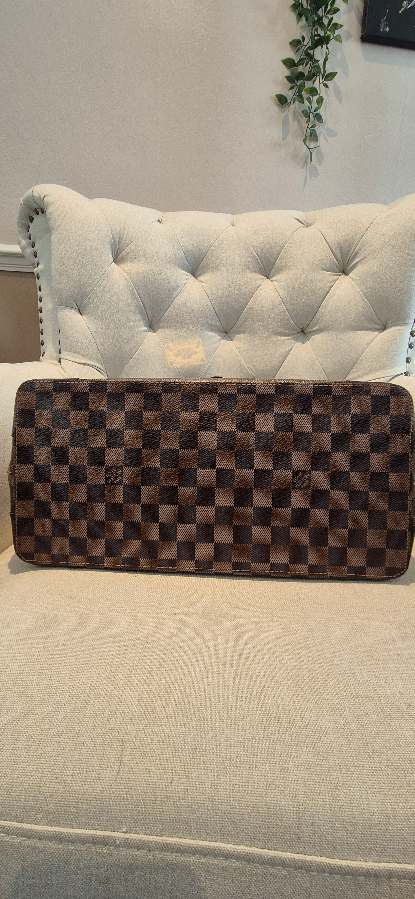 Louis Vuitton Damier Ebene Hampstead MM Tote Bag