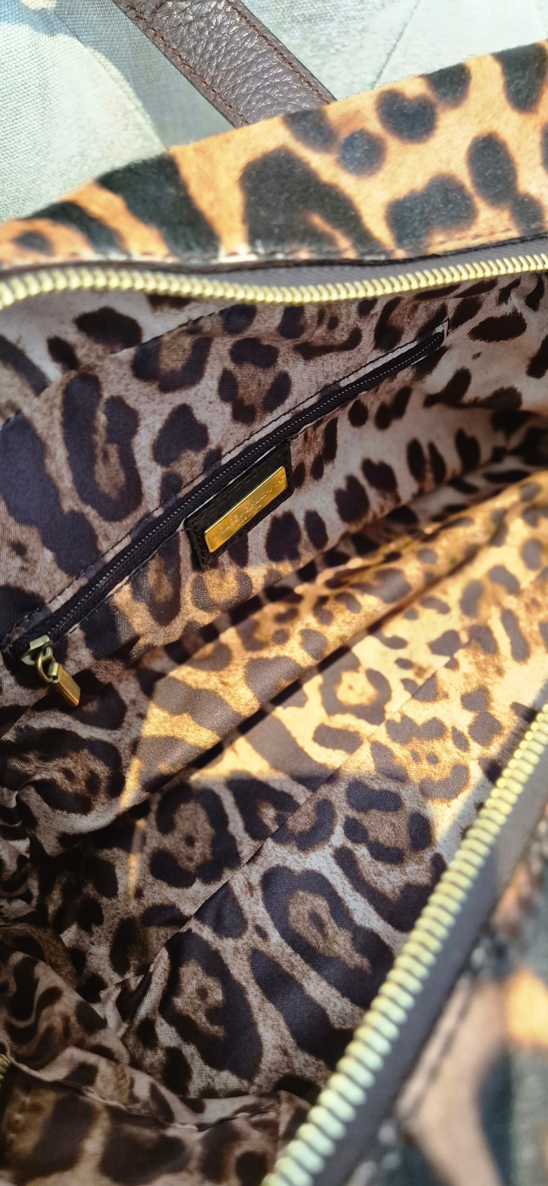 Dolce & Gabbana Pony-Style Calfskin Handbag with Gold hardware