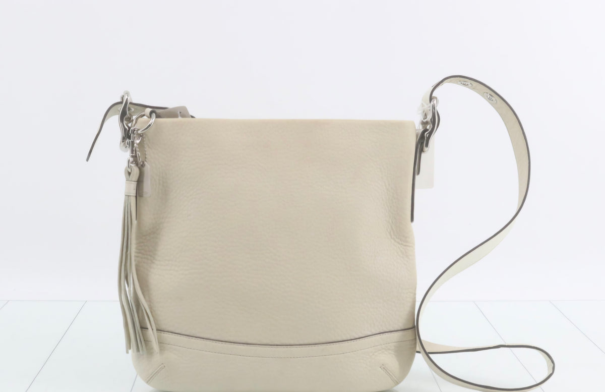 Coach Legacy Soft Pebbled Leather Medium Slim Duffle Shoulder Bag Pre-Owned