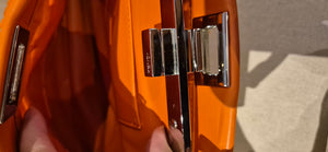 Fendi Peekaboo Mini Orange Shearling Handbag