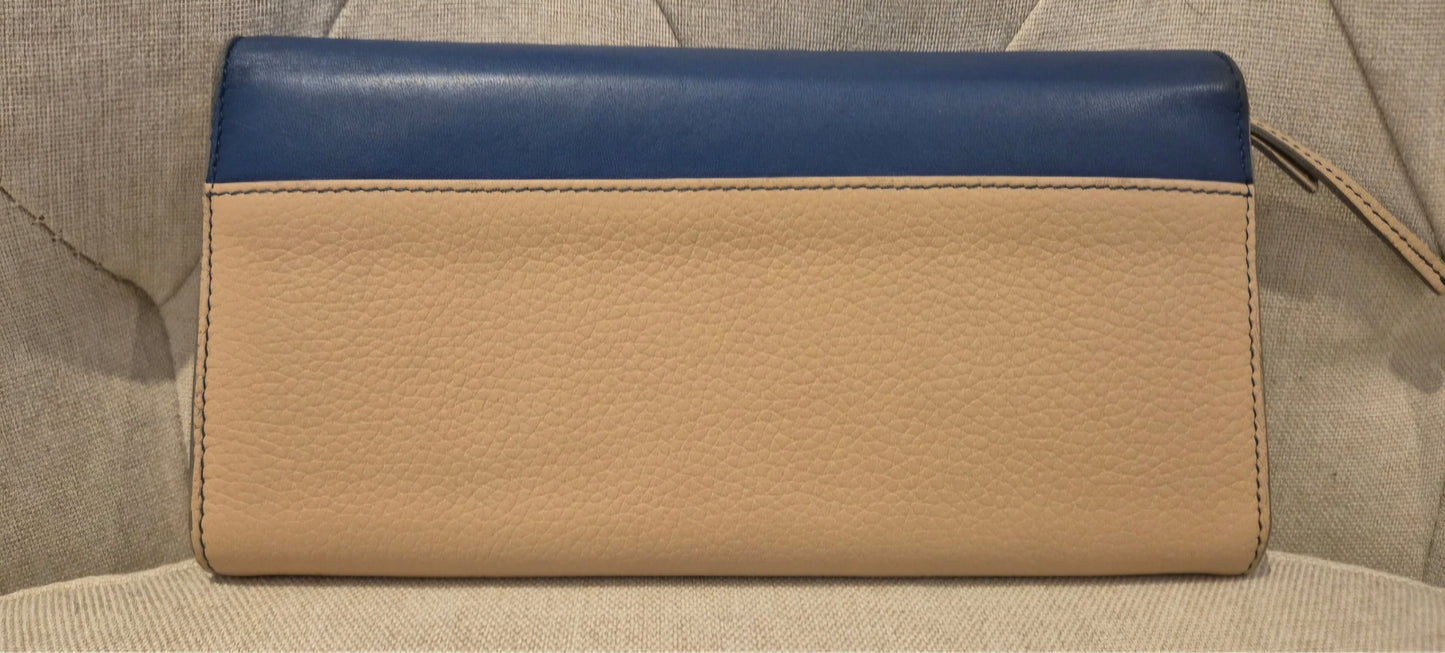 Chloe Wallet Patchwork Leather Bifold Multicolor