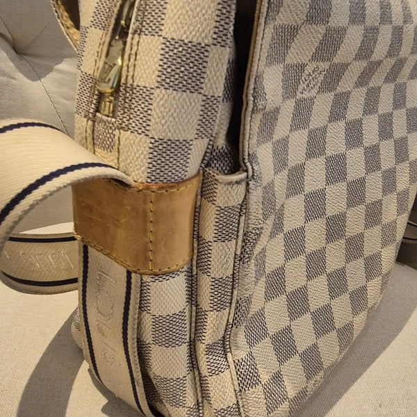 Louis Vuitton Naviglio Cross Body Shoulder Bag in Damier Azur