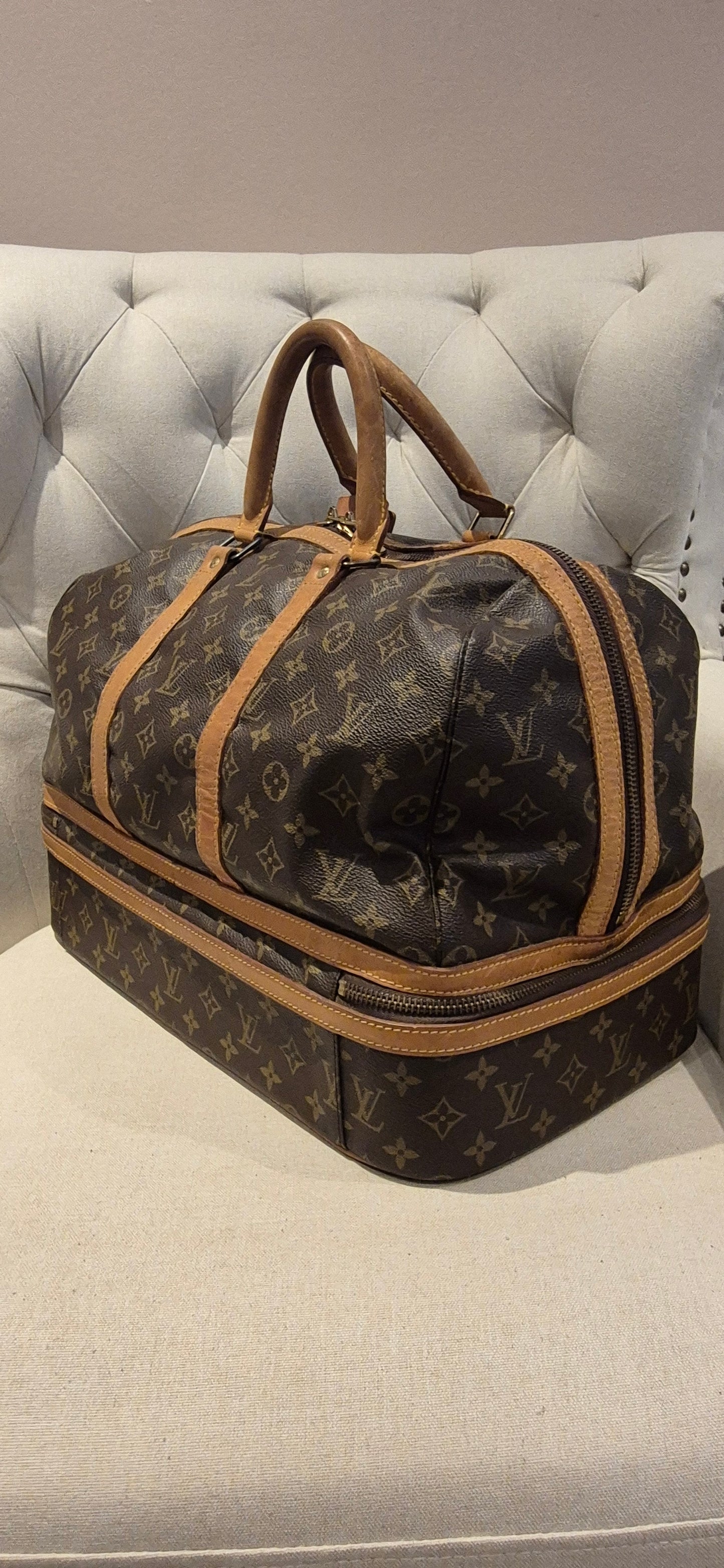 Louis Vuitton Sac De Sport Travel Weekender Bag
