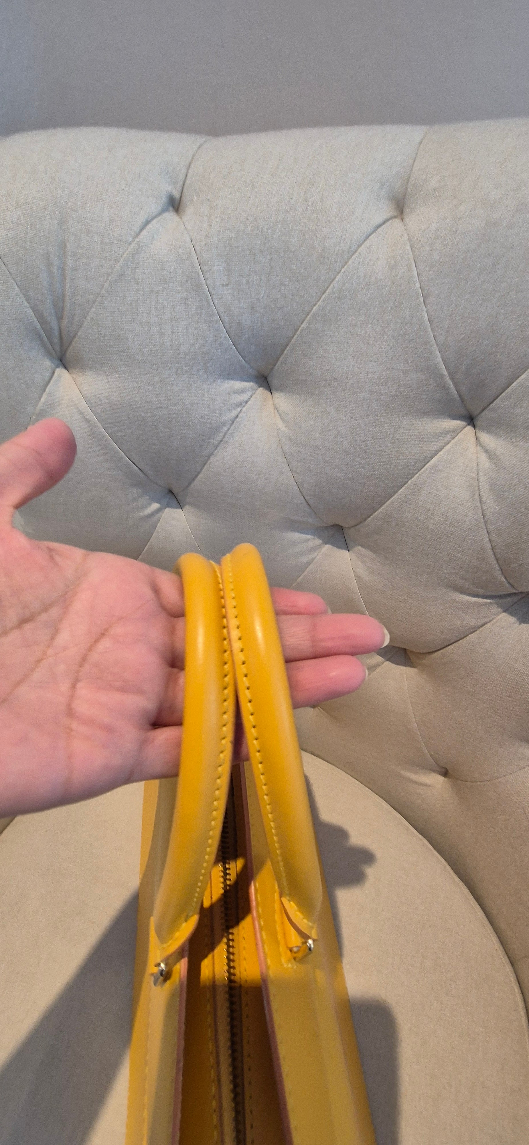 Louis Vuitton Riviera Yellow Epi Leather Top Handle