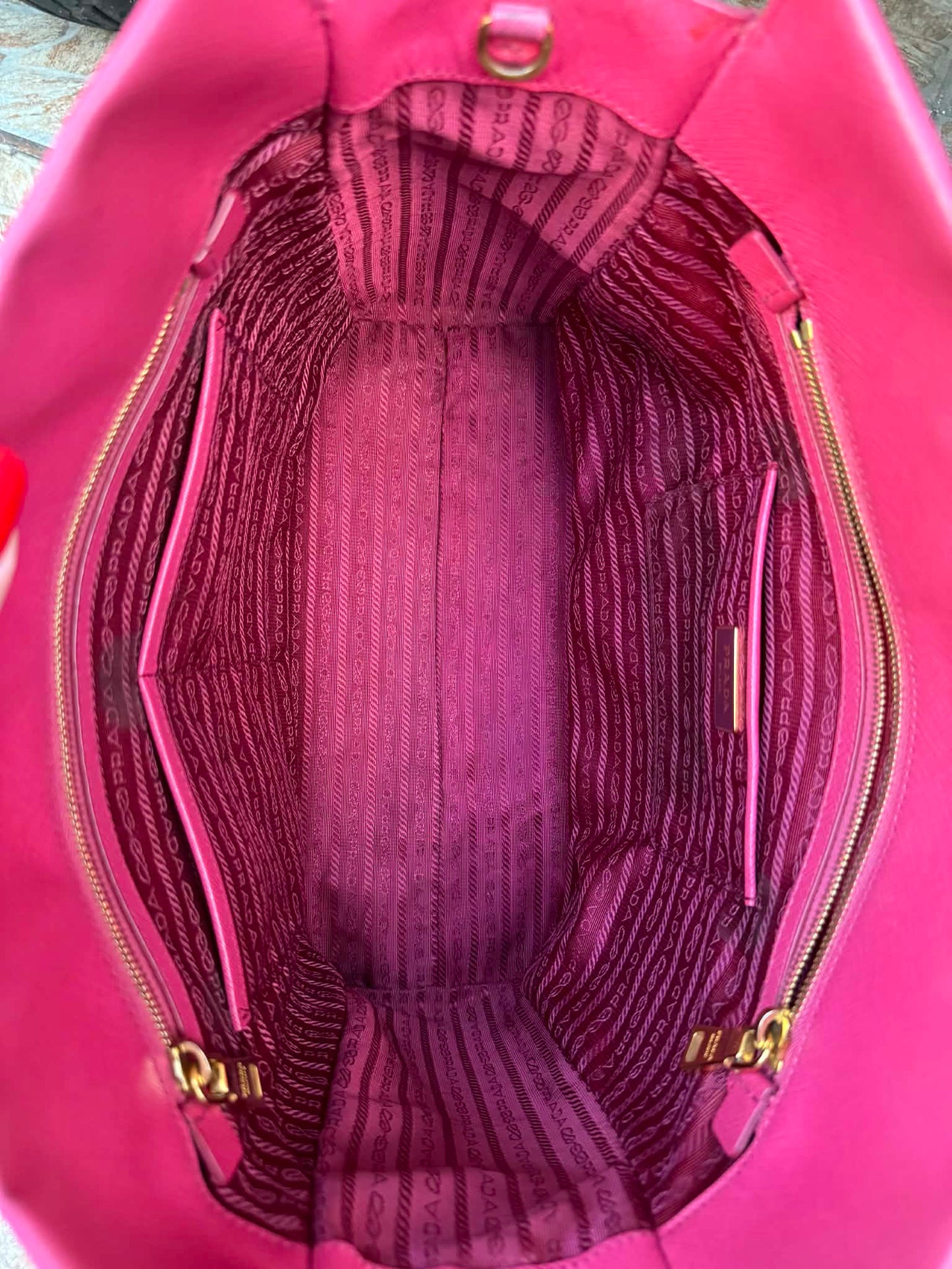 PRADA Saffiano Tote With Detachable sling