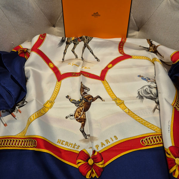 Hèrmes Carre Scarf by Jean De Fourgello
