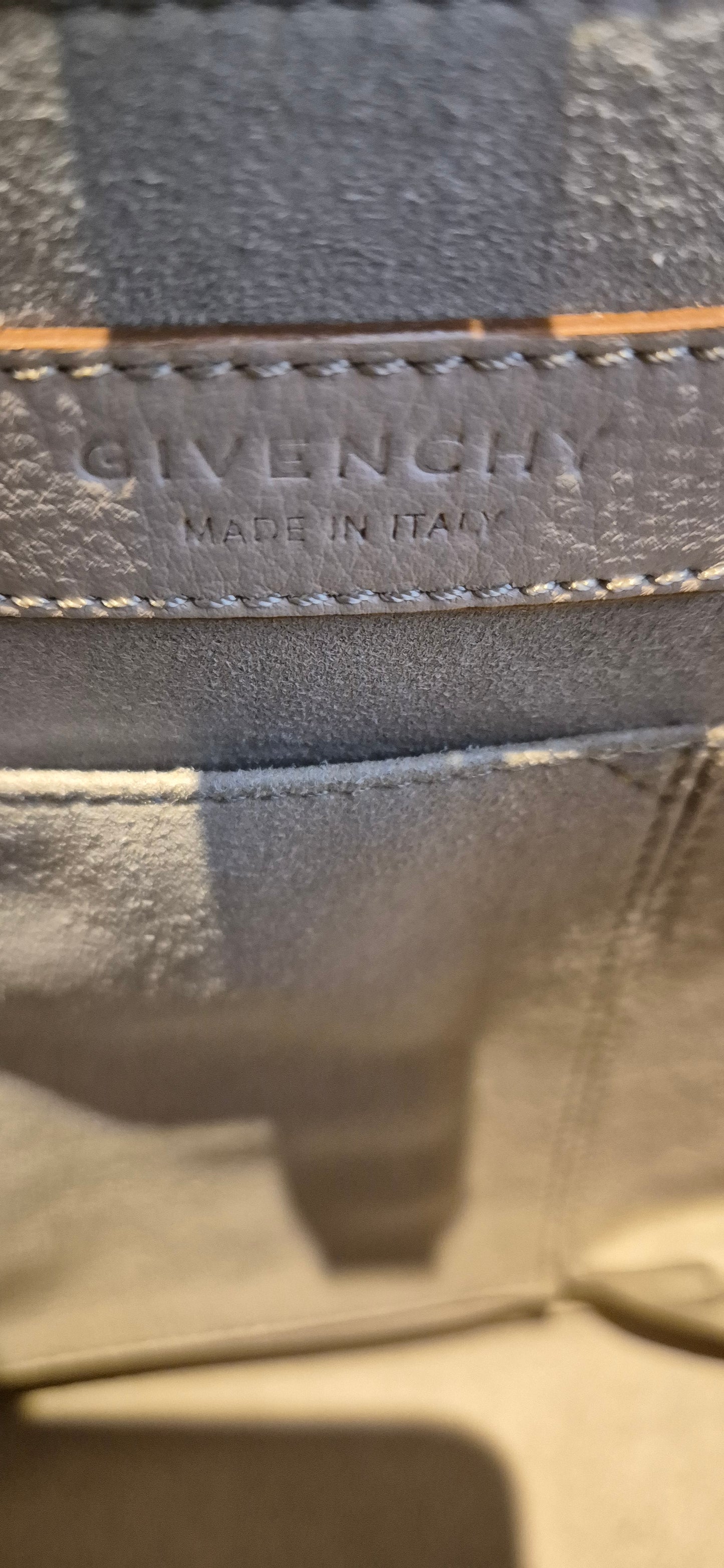 Givenchy Shark Top Handle/Satchel Medium Beige Pebbled Leather Women's Handbag