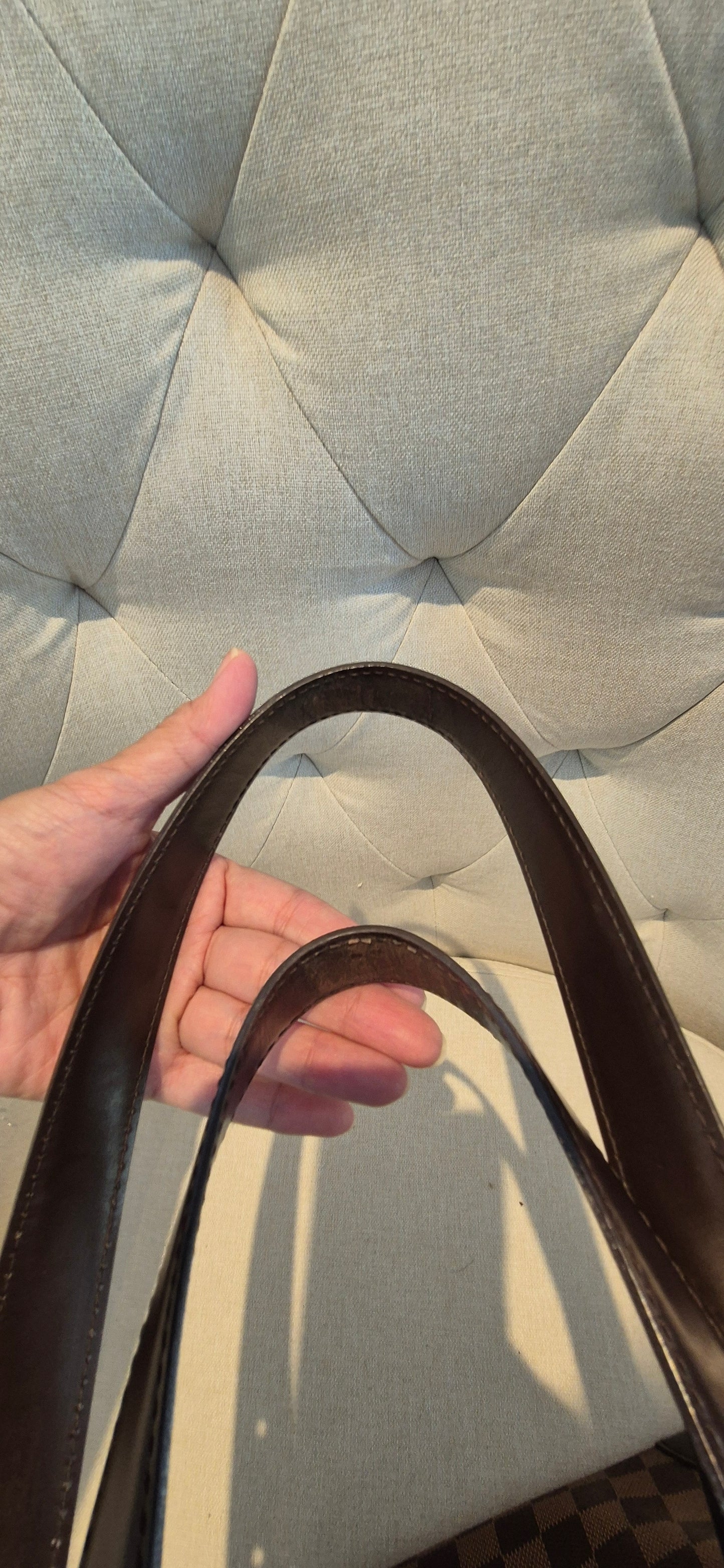 Louis Vuitton Damier Ebene Hampstead MM Tote Bag