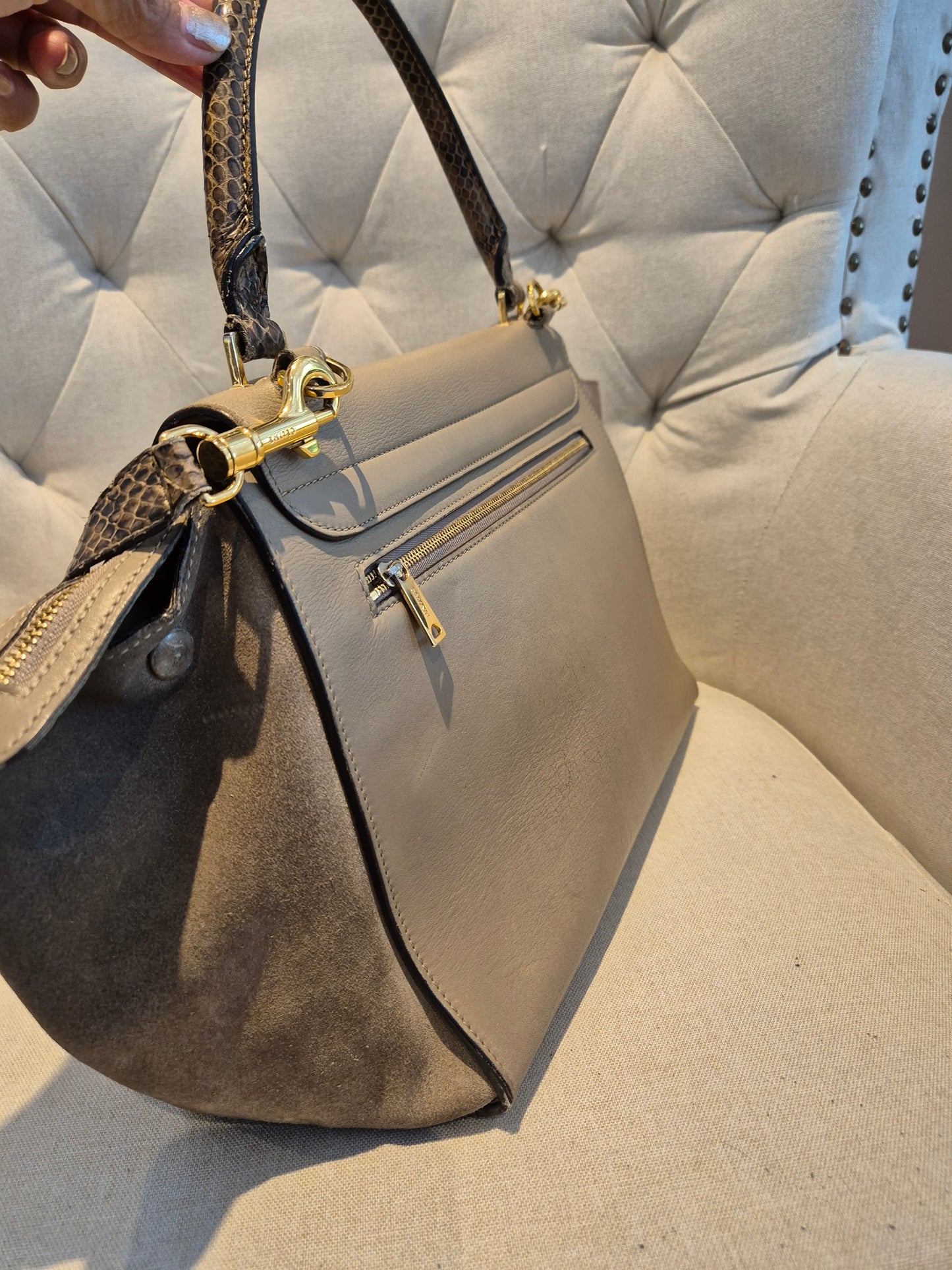 Céline Trapeze Satchel – Limited edition Python Handle and Strap