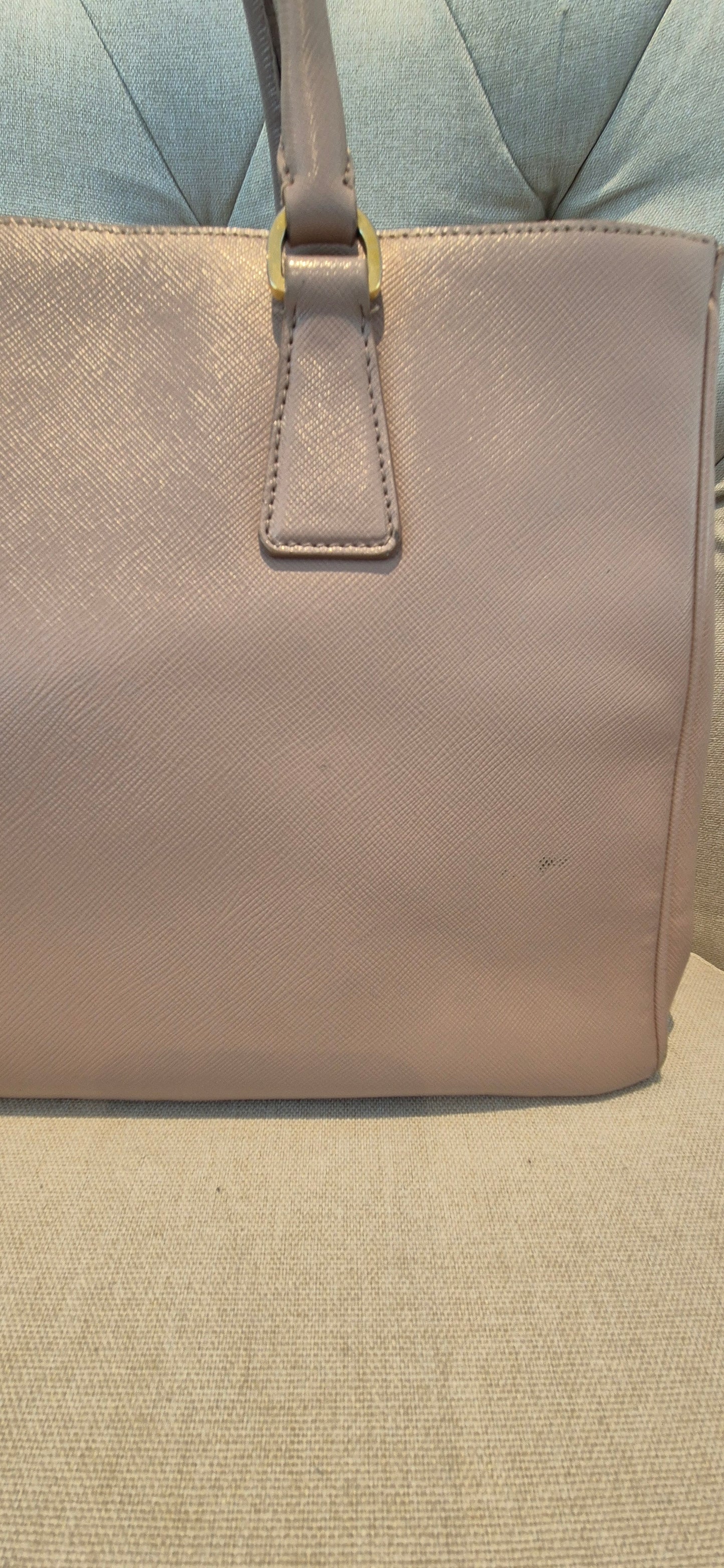 Prada Galleria Saffiano Top Handle Bag In Salmon Pink Saffiano Leather