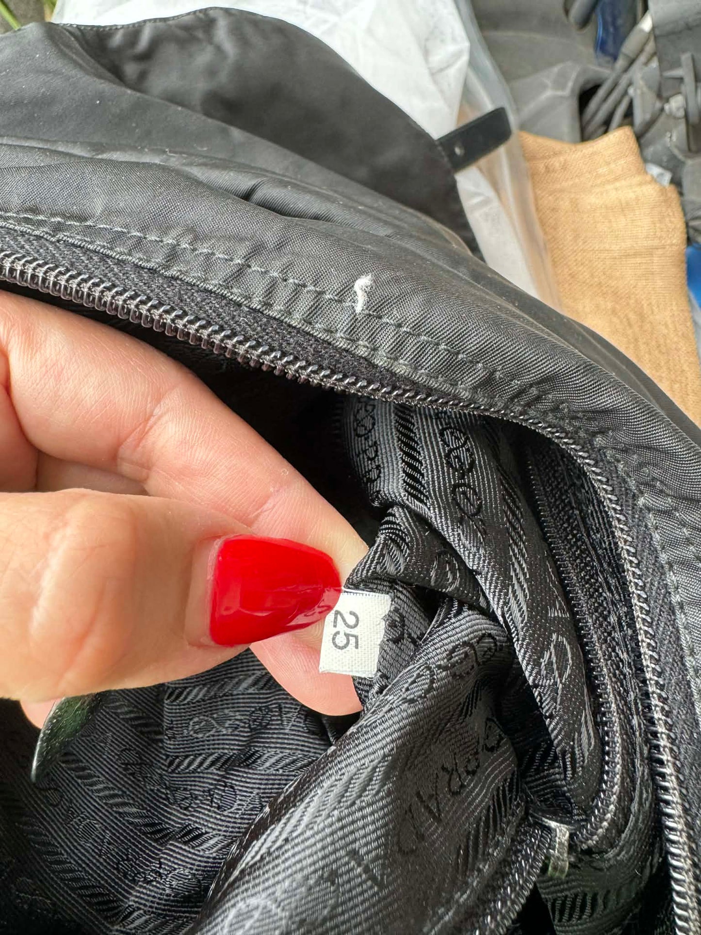 Prada Black Nylon Messenger Bag