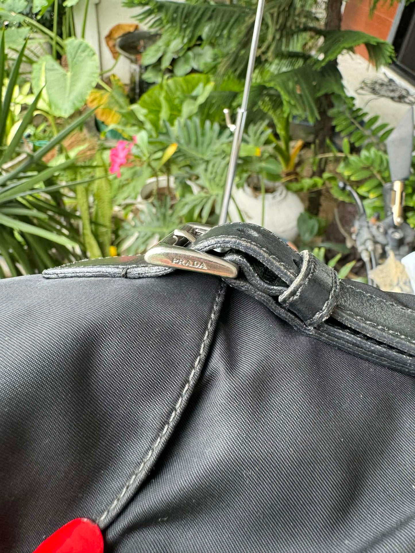 Prada Black Nylon Messenger Bag
