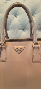 Prada Galleria Saffiano Top Handle Bag In Salmon Pink Saffiano Leather