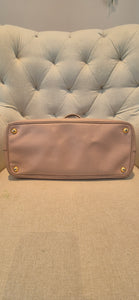 Prada Galleria Saffiano Top Handle Bag In Salmon Pink Saffiano Leather