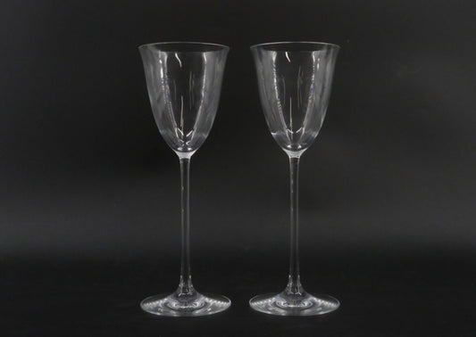 Baccarat Crystal Filao Pair of Wine Glasses