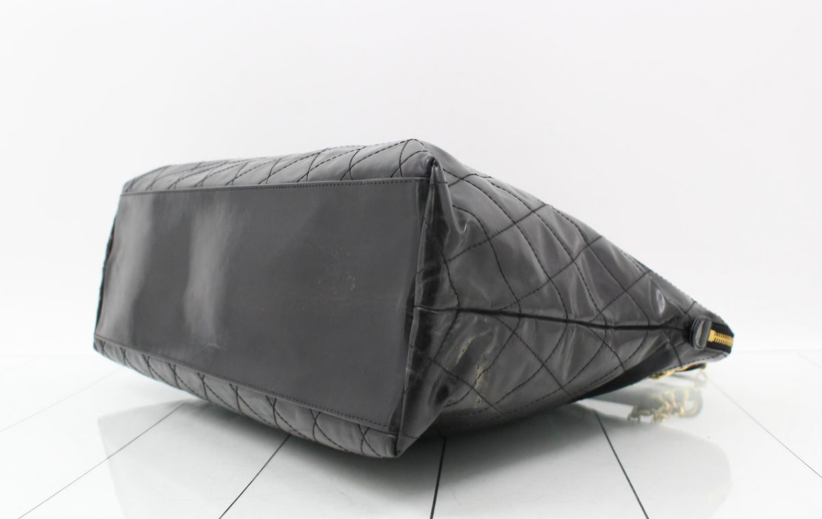 Vintage Chanel Quilted Pocket Tote Bag, Karl Lagerfeld era Pre- owned