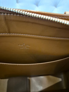 Louis Vuitton Monogram Vernis Columbus Copper Zip Tote Luxury Designer Zip Bag