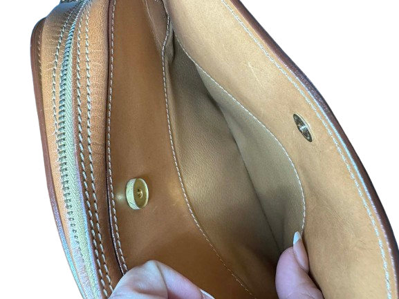 CELINE Triomphe Canvas Small Camera Bag Tan