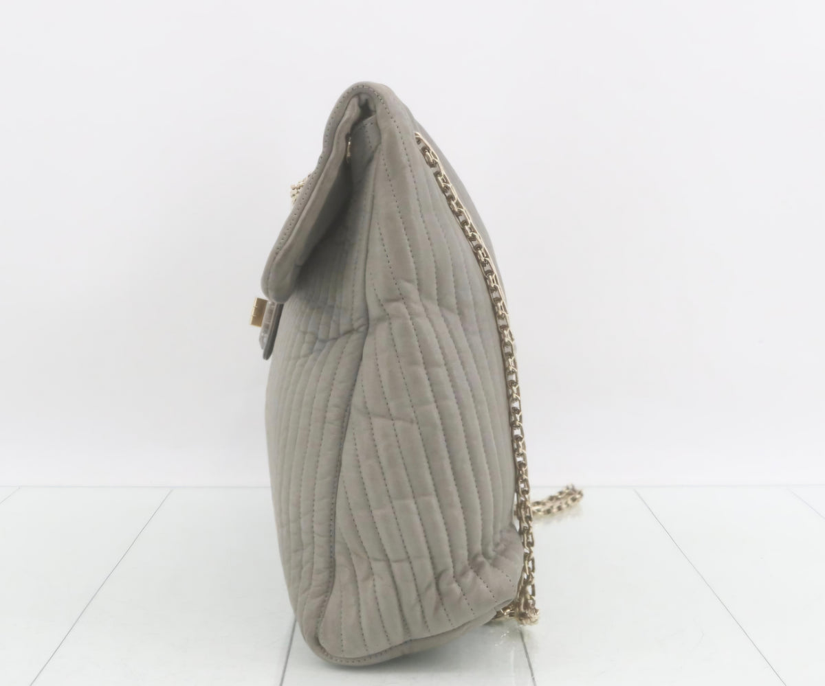 Pre-Owned Chanel Quilted Jersey Flap Bag