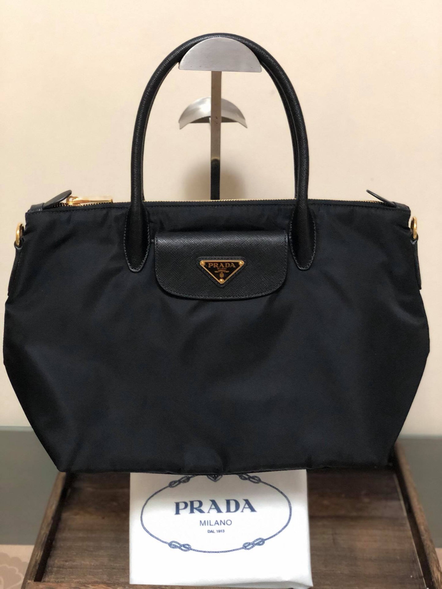 PRADA BN 1BA106 Tessuto Nylon Saffiano leather