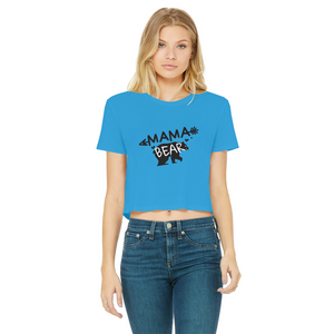 BEAR-3 Classic Women's Cropped Raw Edge T-Shirt