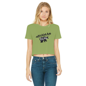 BEAR-3 Classic Women's Cropped Raw Edge T-Shirt
