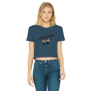 BEAR-3 Classic Women's Cropped Raw Edge T-Shirt