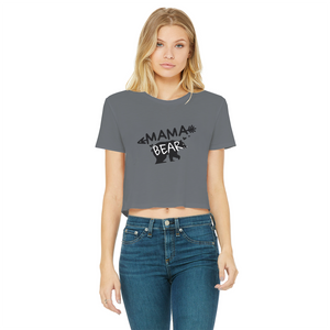 BEAR-3 Classic Women's Cropped Raw Edge T-Shirt
