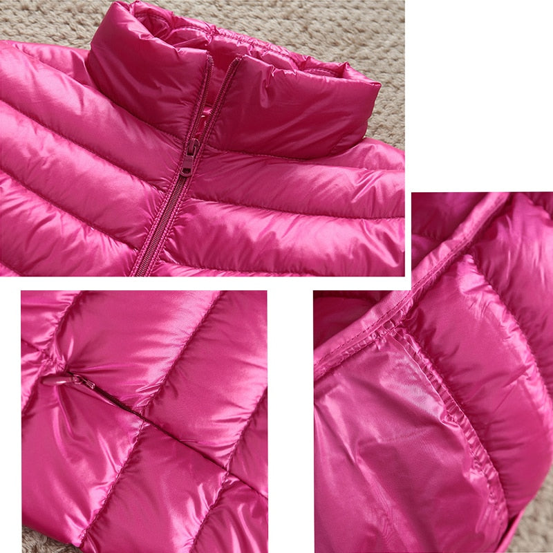 Women's Ultra Light Duck Down Jackets Autumn Winter Coat