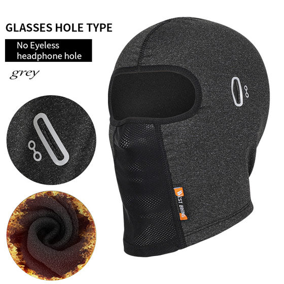 WEST BIKING Cycling Cap Winter Warm Running Scarf Balaclava Velvet Bike Full Face Cover Headwear Climbing Fishing Skating Hat