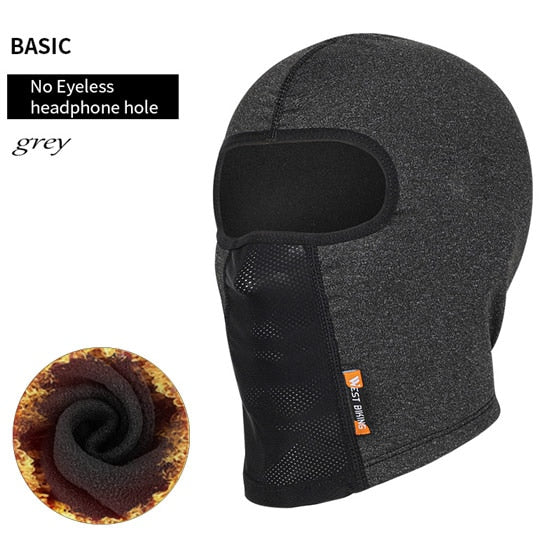 WEST BIKING Cycling Cap Winter Warm Running Scarf Balaclava Velvet Bike Full Face Cover Headwear Climbing Fishing Skating Hat