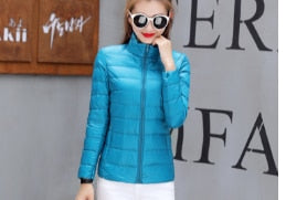 Women's Ultra Light Duck Down Jackets Autumn Winter Coat