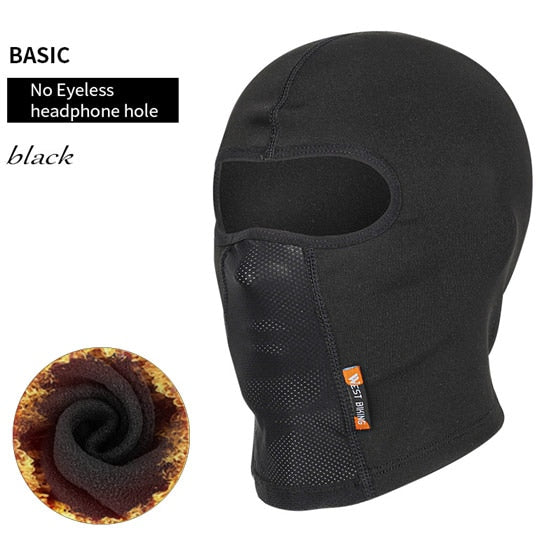 WEST BIKING Cycling Cap Winter Warm Running Scarf Balaclava Velvet Bike Full Face Cover Headwear Climbing Fishing Skating Hat